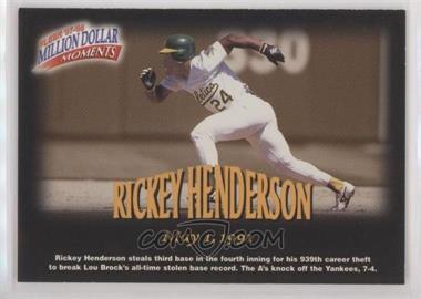 1997-98 Fleer Million Dollar Moments - [Base] #24 - Rickey Henderson