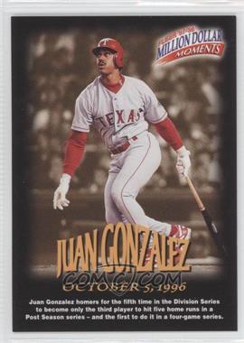 1997-98 Fleer Million Dollar Moments - [Base] #38 - Juan Gonzalez