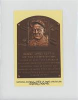 Inducted 1939 - Lou Gehrig (Printed April 2001)