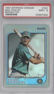 1997 Bowman Chrome - [Base] - Refractor #192 - Eric Chavez [PSA 9 MINT]