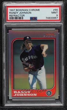 1997 Bowman Chrome - [Base] - Refractor #55 - Randy Johnson [PSA 9 MINT]