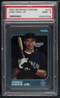 1997 Bowman Chrome - [Base] #122 - Jose Cruz Jr. [PSA 9 MINT]