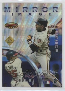 1997 Bowman's Best - Mirror Image - Atomic Refractor #MI5 - Ken Griffey Jr., Jose Cruz Jr., Barry Bonds, Andruw Jones