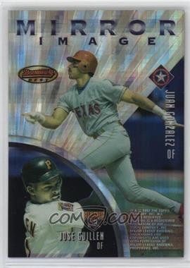 1997 Bowman's Best - Mirror Image - Atomic Refractor #MI6 - Juan Gonzalez, Jose Guillen, Gary Sheffield, Richard Hidalgo