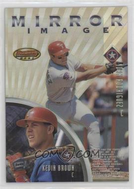 1997 Bowman's Best - Mirror Image - Refractor #MI4 - Ivan Rodriguez, Mike Piazza, Elieser Marrero, Kevin Brown