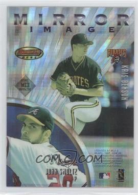 1997 Bowman's Best - Mirror Image - Reverse Atomic Refractor #MI3 - Greg Maddux, Kerry Wood, John Smoltz, Kris Benson