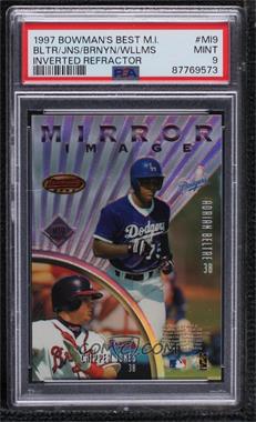 1997 Bowman's Best - Mirror Image - Reverse Refractor #MI9 - Chipper Jones, Adrian Beltre, Matt Williams, Russell Branyan [PSA 9 MINT]