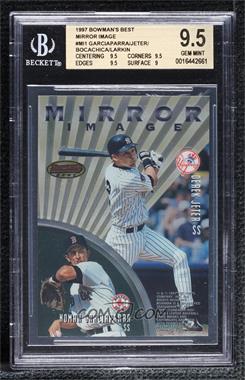 1997 Bowman's Best - Mirror Image #MI1 - Barry Larkin, Hiram Bocachica, Derek Jeter, Nomar Garciaparra [BGS 9.5 GEM MINT]