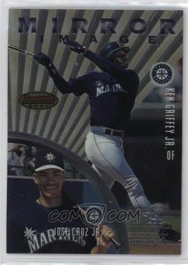 1997 Bowman's Best - Mirror Image #MI5 - Ken Griffey Jr., Jose Cruz Jr., Barry Bonds, Andruw Jones