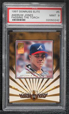 1997 Donruss Elite - Passing the Torch #5 - Andruw Jones /1500 [PSA 9 MINT]