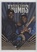 Frank Thomas, Rod Carew (Michelle Carew Pictured on Back) #/2,500