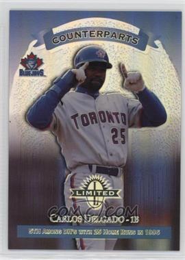 1997 Donruss Limited - [Base] - Limited Exposure #185 - Counterparts - Carlos Delgado, Wally Joyner