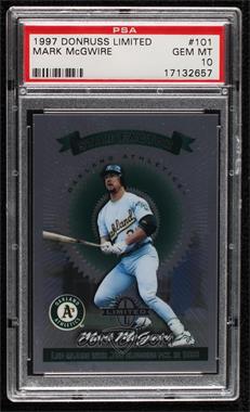 1997 Donruss Limited - [Base] #101 - Star Factor - Mark McGwire [PSA 10 GEM MT]