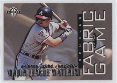 1997 Donruss Limited - Fabric of the Game #6 - Chipper Jones /1000