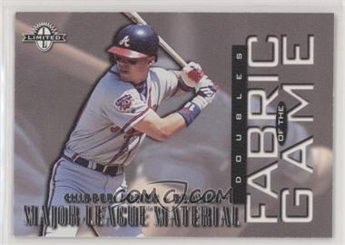 1997 Donruss Limited - Fabric of the Game #6 - Chipper Jones /1000