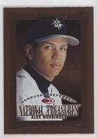 National Treasures Bronze - Alex Rodriguez [EX to NM]