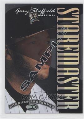 1997 Donruss Preferred - Staremaster - Sample #17 - Gary Sheffield /1500