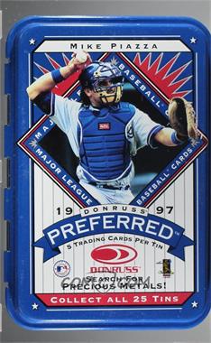 1997 Donruss Preferred - Tin Packs #_MIPI - Mike Piazza [EX to NM]