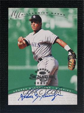 1997 Donruss Signature Series - Authentic Signatures - Millennium Marks #_ANGA - Andres Galarraga /1000