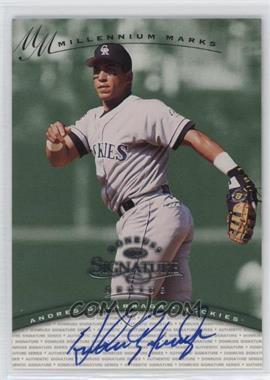 1997 Donruss Signature Series - Authentic Signatures - Millennium Marks #_ANGA - Andres Galarraga /1000