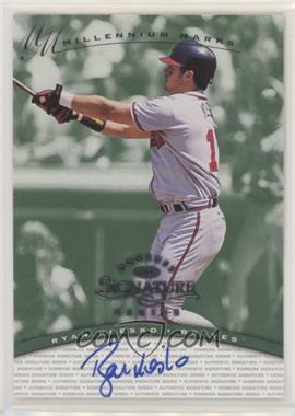 1997 Donruss Signature Series - Authentic Signatures - Millennium Marks #_RYKL - Ryan Klesko /1000