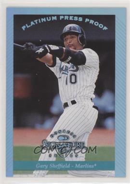 1997 Donruss Signature Series - [Base] - Platinum Press Proof #23 - Gary Sheffield /150