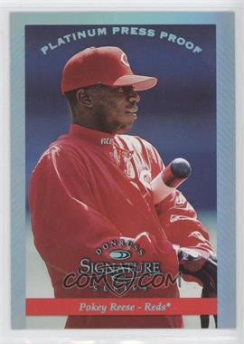 1997 Donruss Signature Series - [Base] - Platinum Press Proof #68 - Pokey Reese /150