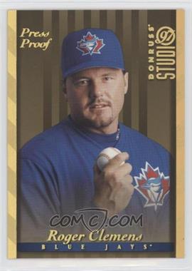 1997 Donruss Studio - [Base] - Gold Press Proof #17 - Roger Clemens /500