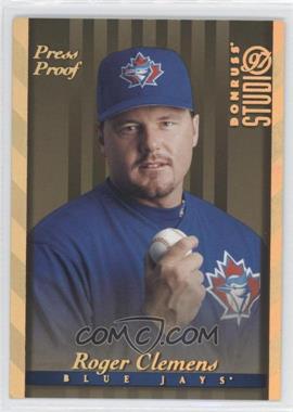 1997 Donruss Studio - [Base] - Gold Press Proof #17 - Roger Clemens /500