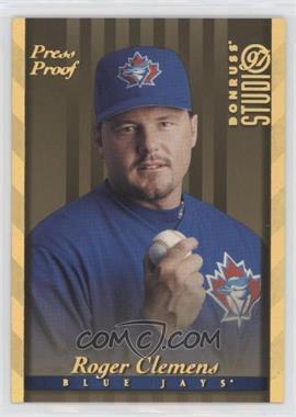 1997 Donruss Studio - [Base] - Gold Press Proof #17 - Roger Clemens /500