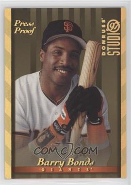 1997 Donruss Studio - [Base] - Gold Press Proof #59 - Barry Bonds /500