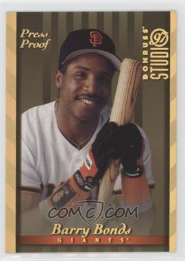 1997 Donruss Studio - [Base] - Gold Press Proof #59 - Barry Bonds /500