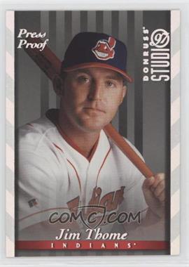 1997 Donruss Studio - [Base] - Silver Press Proof #118 - Jim Thome /1500