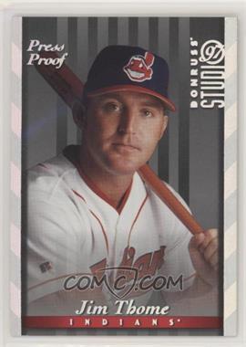 1997 Donruss Studio - [Base] - Silver Press Proof #118 - Jim Thome /1500