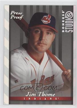 1997 Donruss Studio - [Base] - Silver Press Proof #118 - Jim Thome /1500