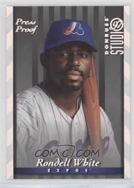 1997 Donruss Studio - [Base] - Silver Press Proof #121 - Rondell White /1500