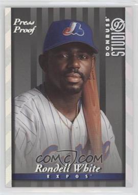 1997 Donruss Studio - [Base] - Silver Press Proof #121 - Rondell White /1500