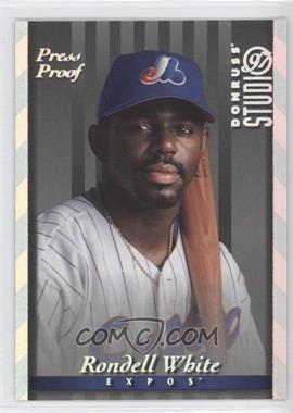 1997 Donruss Studio - [Base] - Silver Press Proof #121 - Rondell White /1500