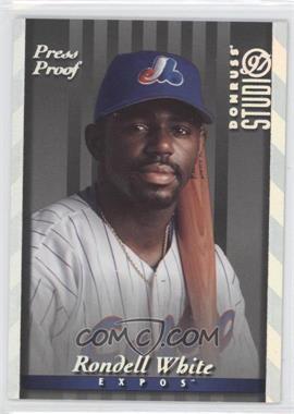 1997 Donruss Studio - [Base] - Silver Press Proof #121 - Rondell White /1500