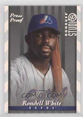 1997 Donruss Studio - [Base] - Silver Press Proof #121 - Rondell White /1500