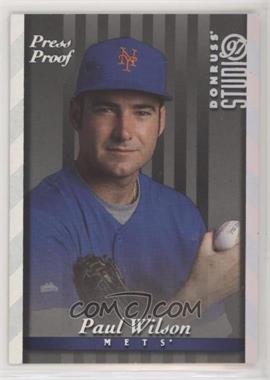 1997 Donruss Studio - [Base] - Silver Press Proof #133 - Paul Wilson /1500