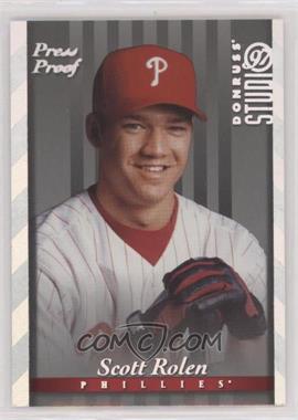 1997 Donruss Studio - [Base] - Silver Press Proof #155 - Scott Rolen /1500