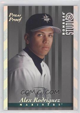 1997 Donruss Studio - [Base] - Silver Press Proof #43 - Alex Rodriguez /1500