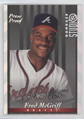 1997 Donruss Studio - [Base] - Silver Press Proof #81 - Fred McGriff /1500