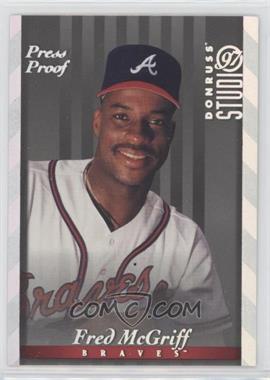 1997 Donruss Studio - [Base] - Silver Press Proof #81 - Fred McGriff /1500