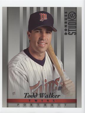 1997 Donruss Studio - Jumbo #12 - Todd Walker [Noted]