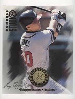 1997 Donruss Studio - Master Strokes - 8x10 #17 - Chipper Jones /5000