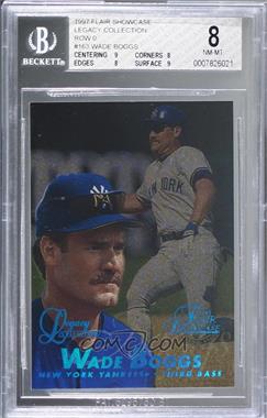 1997 Flair Showcase - [Base] - Legacy Collection Row 0 #163 - Wade Boggs /100 [BGS 8 NM‑MT]