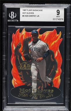 1997 Flair Showcase - Hot Gloves #4 - Ken Griffey Jr. [BGS 9 MINT]