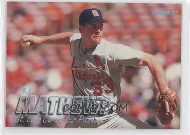 1997 Fleer - [Base] - Tiffany #448 - T.J. Mathews